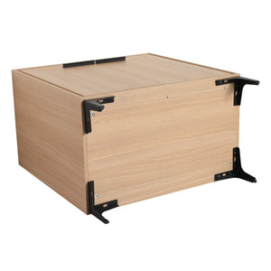 English Elm 30 30 Inch Bathroom Vanity Base with Double Doors, Engineered Wood Cabinet, Modern Minimalist Storage Oak W1972P164356