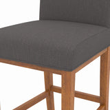 Christopher Knight Home® - Noble House - - 30.25'' Contemporary Fabric Bar Stool, Dark Grey