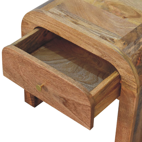 English Elm Darcy Solid Wood Nightstand in Oak — Timeless Elegance, Single Drawer Design, Compact 21.65" L B182P166590