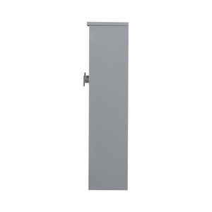 English Elm 35'' Modern Wall-Mounted Medicine Cabinet with Mirror, Ample Storage, Adjustable Shelves & Towel Bar Grey WF317173AAE