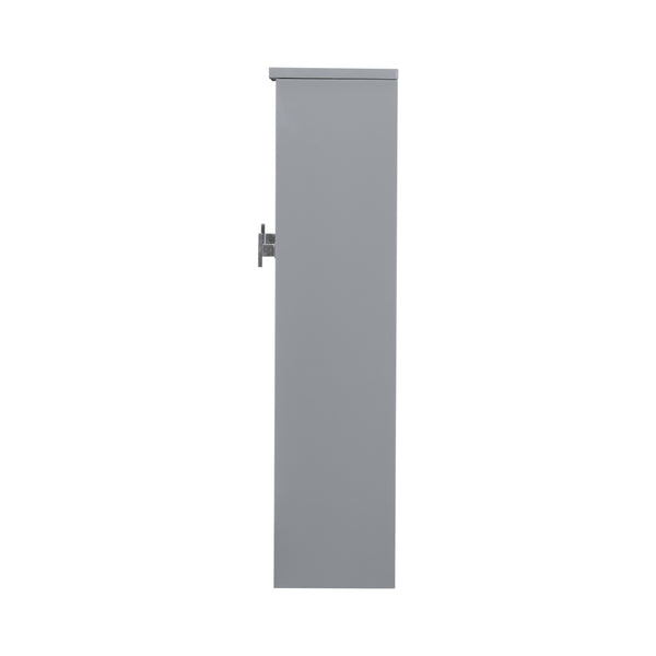 English Elm 35'' Modern Wall-Mounted Medicine Cabinet with Mirror, Ample Storage, Adjustable Shelves & Towel Bar Grey WF317173AAE