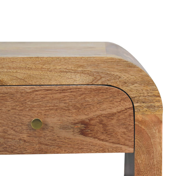 English Elm Darcy Solid Wood Nightstand in Oak — Timeless Elegance, Single Drawer Design, Compact 21.65" L B182P166590