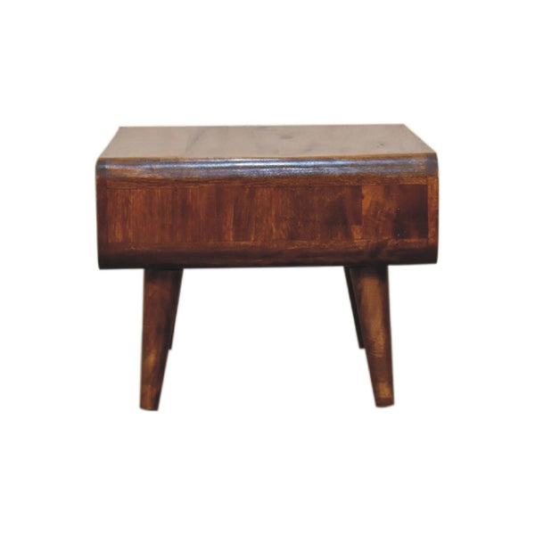 English Elm Solid Wood Chestnut Media Unit - Elegant Mango Wood Design With Open Storage For Modern Spaces B182P280793-GIGA