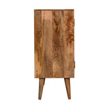 English Elm Close-Knit Leaf Cabinet