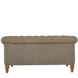 English Elm Multi Tweed 2 Seat Chesterfield