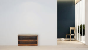 English Elm Mud Linen Pull-Out Shoe Bench With 2 Shelves For Stylish Storage And Seating In Chestnut Finish B182P166490