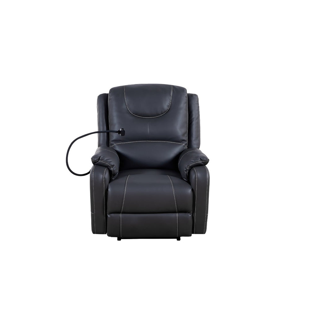 English Elm Liyasi Zero Gravity Power Recliner Eco Leather Massage Lumbar Heat Usb Charging W820S00039