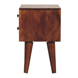 English Elm Mini Chestnut Modern Bedside