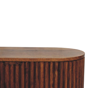 English Elm Reeve Chestnut Blanket Box – Solid Wood Storage Bench with Clean Lines, Timeless Elegance & Versatile Style B182P166623