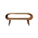 Nordic Elegance: Amaya Oak-Ish Coffee Table for Sophisticated and Cozy Living Spaces - 35.43 x 13.78 x 15.75