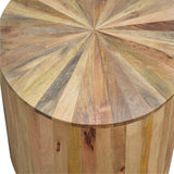 English Elm Round Wooden Coffee Table