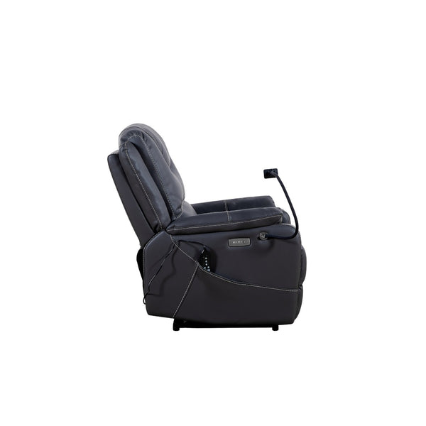 English Elm Liyasi Zero Gravity Power Recliner Eco Leather Massage Lumbar Heat Usb Charging W820S00039