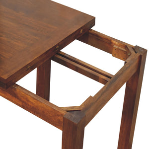 English Elm Chestnut Butterfly Dining Table - Solid Wood, Cozy Contemporary Design For Small Spaces & Gatherings B182P166581