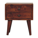 English Elm Mini Chestnut Modern Bedside