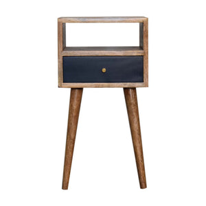 English Elm Mini Navy Blue Hand Painted Bedside