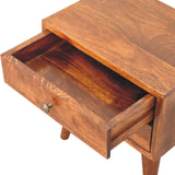 English Elm Mini Chestnut Modern Bedside