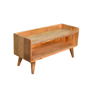English Elm Oak-Ish Scandinavian Storage Bench - Stylish Seating & Hidden Storage For Entryways, Bedrooms & More B182P166669