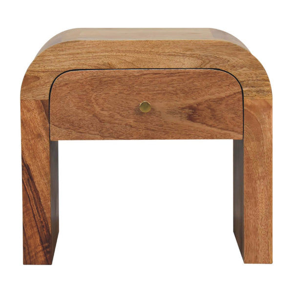English Elm Darcy Solid Wood Nightstand in Oak — Timeless Elegance, Single Drawer Design, Compact 21.65" L B182P166590