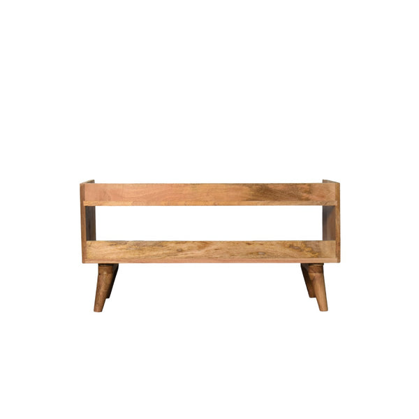 English Elm Oak-Ish Scandinavian Storage Bench - Stylish Seating & Hidden Storage For Entryways, Bedrooms & More B182P166669