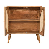 English Elm Close-Knit Leaf Cabinet