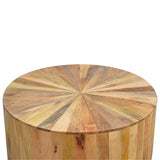 English Elm Round Wooden Coffee Table