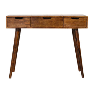 English Elm Chestnut Foldable Mirror Table