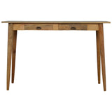 English Elm 2 Drawer Nordic Writing Desk