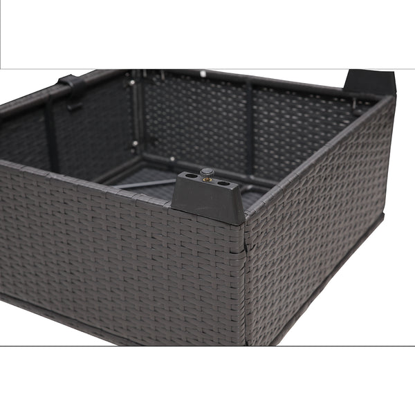 English Elm Outdoor 7-Piece Pe Rattan Patio Furniture Set With Cushions - Stylish, Durable & Weather-Resistant! W213S00042