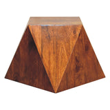 Timeless Elegance Chestnut Abstract End Table | Versatile & Stylish Home Furnishing for Sophisticated Decor