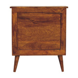 English Elm Larrisa Woven Door Bedside