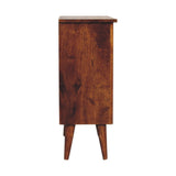 English Elm Larrisa Woven Door Bedside