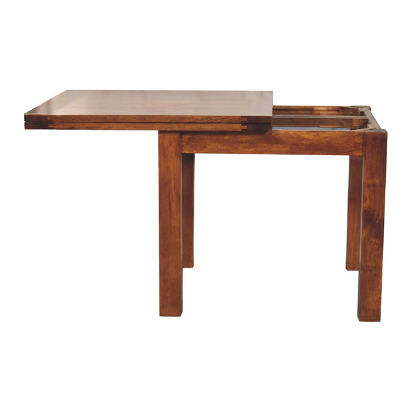 English Elm Chestnut Butterfly Dining Table - Solid Wood, Cozy Contemporary Design For Small Spaces & Gatherings B182P166581
