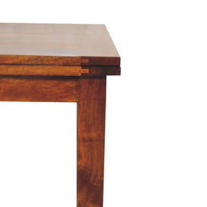 English Elm Chestnut Butterfly Dining Table - Solid Wood, Cozy Contemporary Design For Small Spaces & Gatherings B182P166581