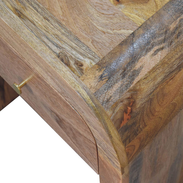 English Elm Darcy Solid Wood Nightstand in Oak — Timeless Elegance, Single Drawer Design, Compact 21.65" L B182P166590