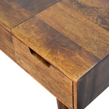 English Elm Chestnut Foldable Mirror Table