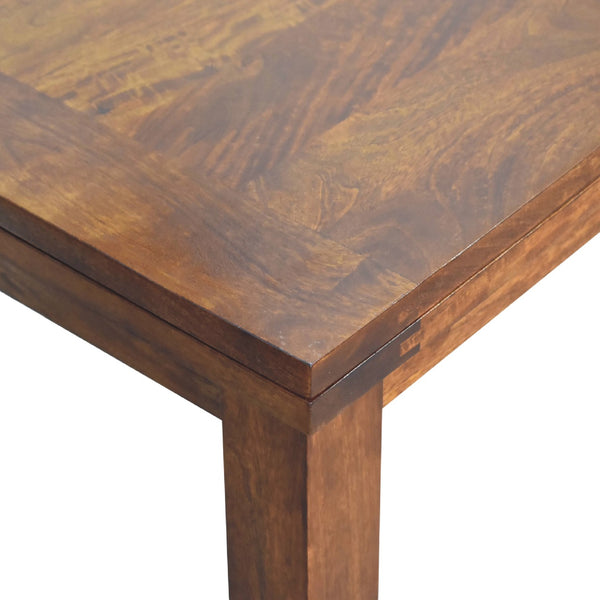 English Elm Chestnut Butterfly Dining Table - Solid Wood, Cozy Contemporary Design For Small Spaces & Gatherings B182P166581