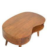 English Elm Chestnut Wave Coffee Table