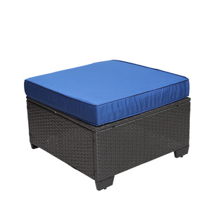 English Elm Outdoor 7-Piece Pe Rattan Patio Furniture Set With Cushions & Coffee Table – Stylish, Durable Design! W213S00041