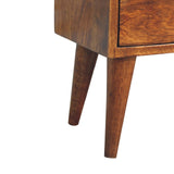 English Elm Mini Chestnut Modern Bedside