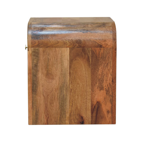 English Elm Darcy Solid Wood Nightstand in Oak — Timeless Elegance, Single Drawer Design, Compact 21.65" L B182P166590