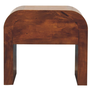 English Elm Darcy Chestnut Bedside Solid Wood Nightstand 21.65x17.72x19.69" – Timeless Chestnut Finish, Stylish Storage B182P166584