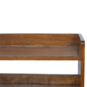 English Elm Chestnut Nordic Storage Bench – Solid Wood Minimalist Design With Versatile Storage For Any Space B182P166485