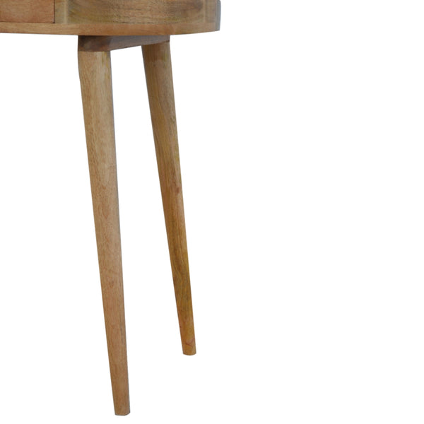 English Elm Albion Console with 1 Drawer and Nordic Legs — Solid Wood Light Brown Accent Table, Timeless Design Oak B182P166504