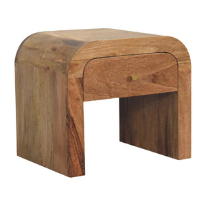 English Elm Darcy Solid Wood Nightstand in Oak — Timeless Elegance, Single Drawer Design, Compact 21.65" L B182P166590