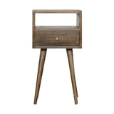 Timeless Elegance Mini Grey Washed Bedside Table: Stylish & Functional Furniture Essential | 11.81 x 11.81 x 22.44