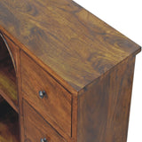 English Elm Larrisa Woven Door Bedside