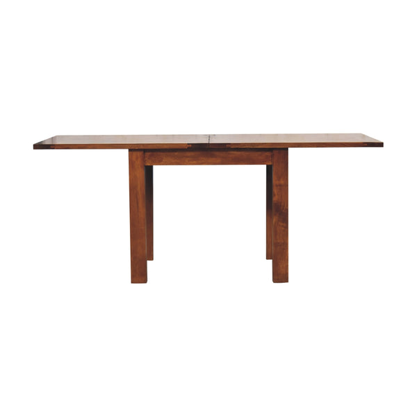 English Elm Chestnut Butterfly Dining Table - Solid Wood, Cozy Contemporary Design For Small Spaces & Gatherings B182P166581