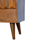 English Elm Chestnut Prism Bedside