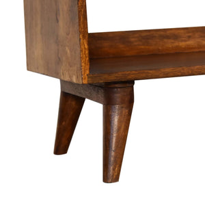 English Elm Mud Linen Nordic Storage Bench - Upholstered Beige With Chestnut Base For Stylish Organization B182P166541