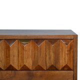 English Elm Chestnut Prism Bedside